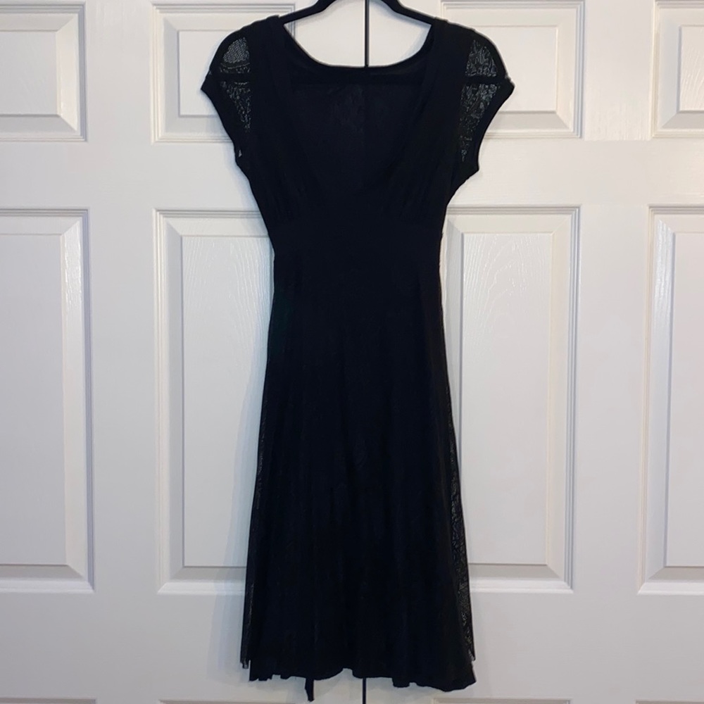 Forever 21 Black Lace Midi Dress